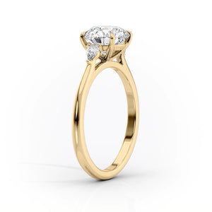 The Pears Liv Set With A 1.5 Carat Radiant Lab Diamond