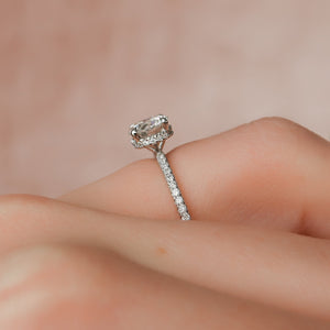 The Pave Alex Set With A Round Lab Diamond