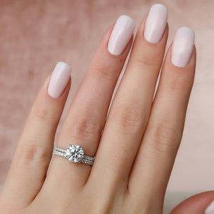 The Pave Alex Set With A Round Lab Diamond