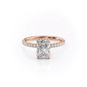 The Pave Alex Set With A 3 Carat Radiant Lab Diamond