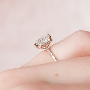 The Pave Alex Set With A Radiant Lab Diamond