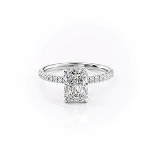 The Pave Alex Set With A 3 Carat Radiant Lab Diamond