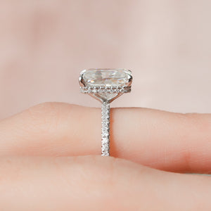 The Pave Alex Set With A 2 Carat Radiant Lab Diamond