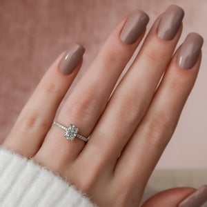 The Pave Alex Set With A 2 Carat Radiant Lab Diamond