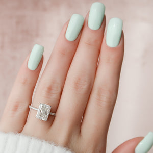 The Pave Alex Set With A 2 Carat Radiant Lab Diamond