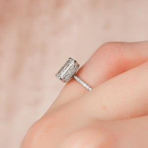 The Pave Alex Set With A 2 Carat Radiant Lab Diamond