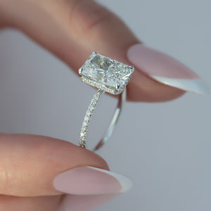 The Pave Alex Set With A Radiant Lab Diamond