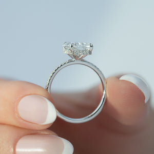 The Pave Alex Set With A 2 Carat Radiant Lab Diamond