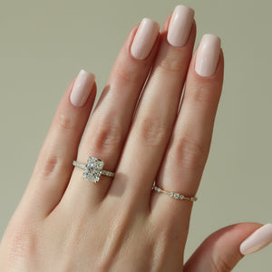 The Pave Alex Set With A Radiant Lab Diamond