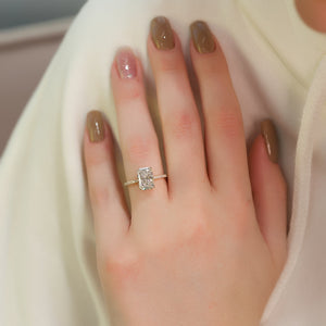 The Pave Alex Set With A 2 Carat Radiant Lab Diamond