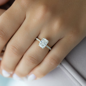 The Pave Alex Set With A Radiant Lab Diamond