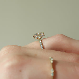 The Pave Alex Set With A Radiant Lab Diamond