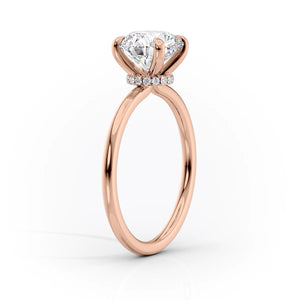 The Nelly Set With A 2 Carat Elongated Cushion Moissanite