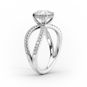 The Zoey Set With A 4 Carat Marquise Moissanite