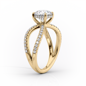 The Zoey Set With A 4 Carat Marquise Moissanite