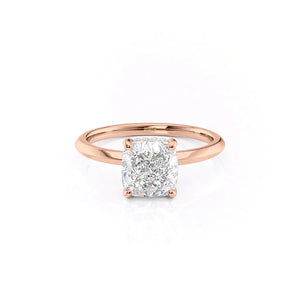 The Razor Kamellie Set With A 4.5 Carat Cushion Moissanite