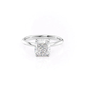 The Razor Kamellie Set With A 1 Carat Cushion Lab Diamond