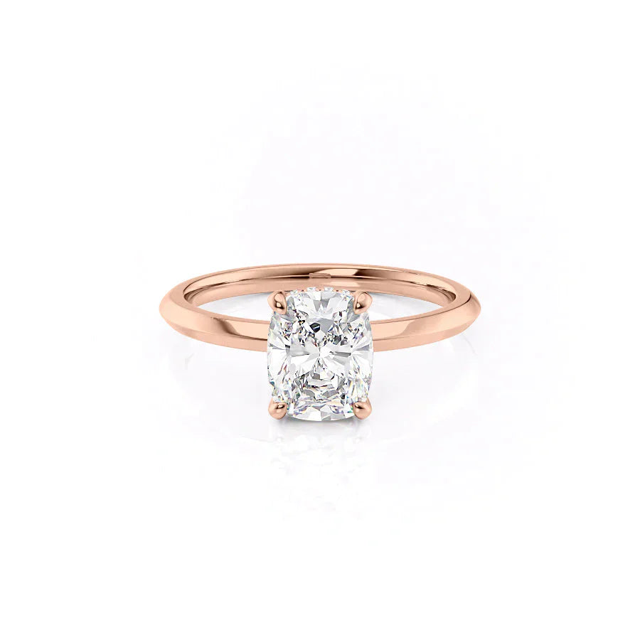 The Razor Kamellie Set With A 1.5 Carat Elongated Cushion Lab Diamond