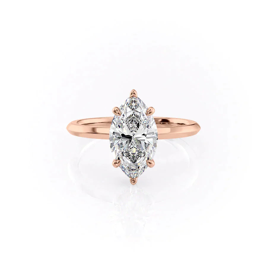 The Razor Kamellie Set With A 2 Carat Marquise Lab Diamond