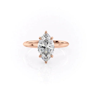 The Razor Kamellie Set With A 2 Carat Marquise Lab Diamond