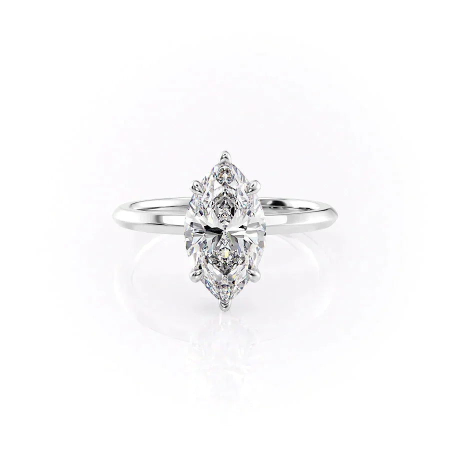 The Razor Kamellie Set With A 1.5 Carat Marquise Lab Diamond
