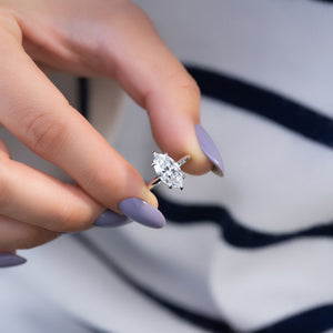 The Razor Kamellie Set With A Marquise Lab Diamond