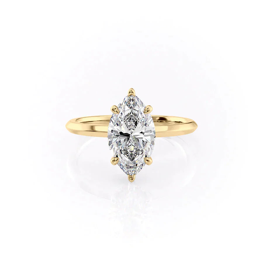 The Razor Kamellie Set With A 1.5 Carat Marquise Lab Diamond