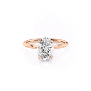 The Razor Kamellie Set With A 1.5 Carat Oval Lab Diamond
