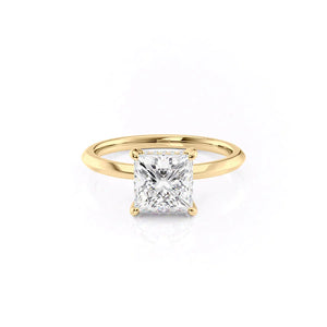 The Razor Kamellie Set With A 3 Carat Princess Lab Diamond