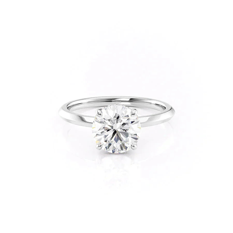 The Razor Kamellie Set With A 2.5 Carat Round Lab Diamond