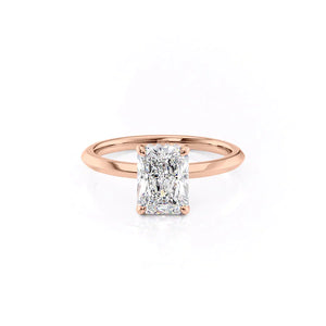 The Razor Kamellie Set With A 1.5 Carat Radiant Lab Diamond