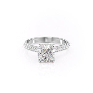 The Kayla Set With A Cushion Moissanite