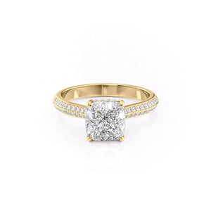 The Kayla Set With A 2 Carat Cushion Lab Diamond