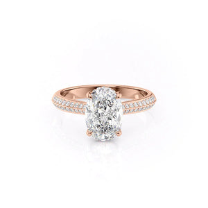 The Kayla Set With A Oval Moissanite