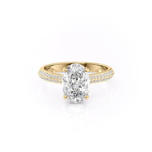 The Kayla Set With A Oval Moissanite