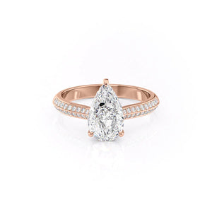 The Kayla Set With A Pear Moissanite