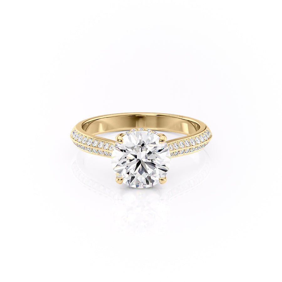The Kayla Set With A 1.5 Carat Round Lab Diamond