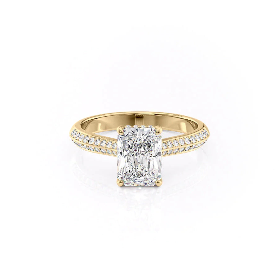 The Kayla Set With A Radiant Moissanite