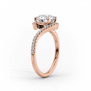 The Pave Skyler Set With A 2.5 Carat Marquise Lab Diamond