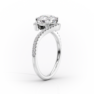 The Pave Skyler Set With A 1.5 Carat Marquise Lab Diamond