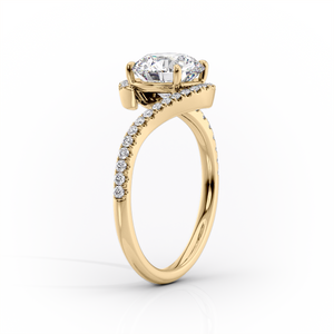 The Pave Skyler Set With A Marquise Lab Diamond