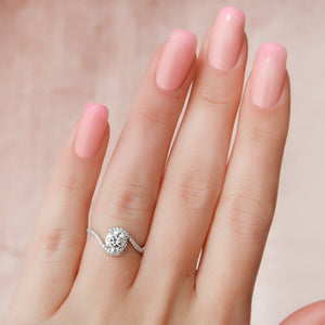 The Pave Skyler Set With A 2 Carat Round Lab Diamond