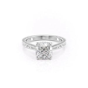 The Elizabeth Set With A 2 Carat Cushion Lab Diamond