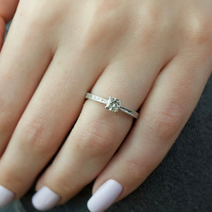 The Elizabeth Set With A 1.5 Carat Cushion Lab Diamond