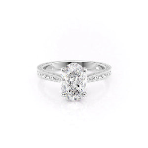The Elizabeth Set With A 2.5 Carat Oval Lab Diamond