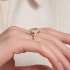 The Elizabeth Set With A 3 Carat Oval Lab Diamond