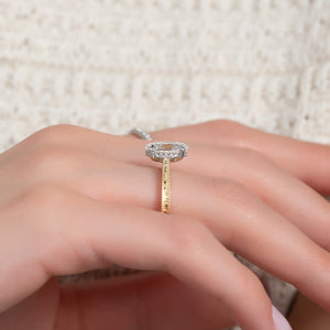 The Elizabeth Set With A 3 Carat Oval Lab Diamond