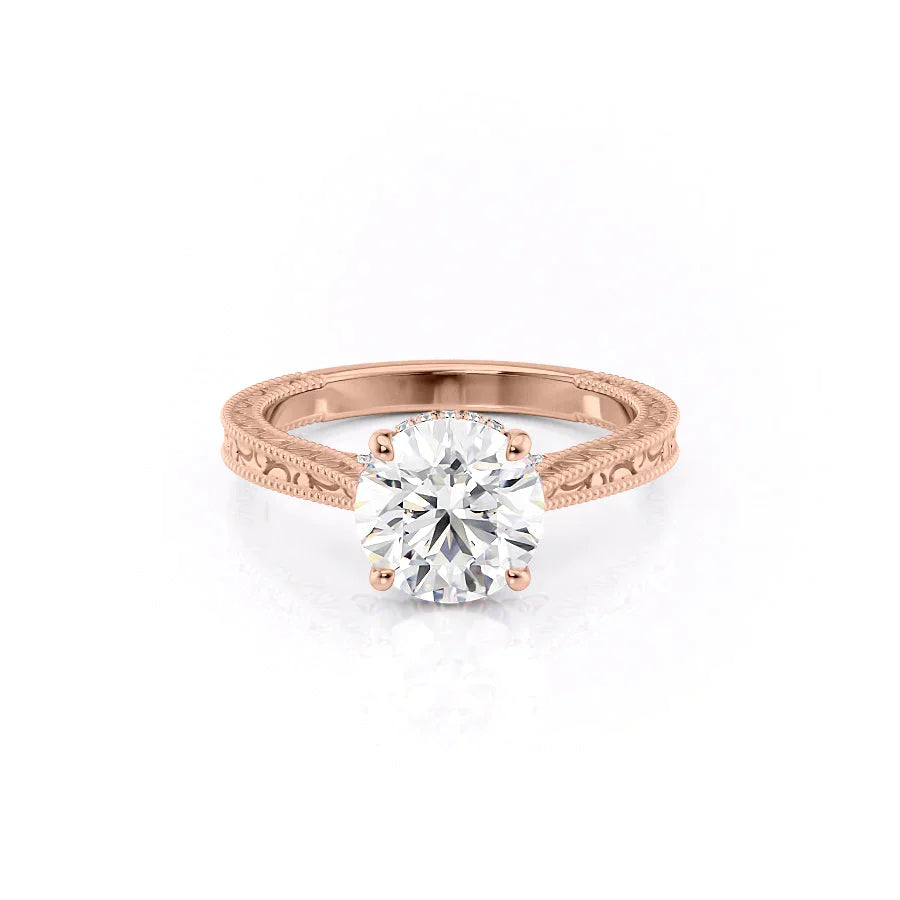The Elizabeth Set With A 2.5 Carat Round Lab Diamond