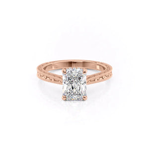 The Elizabeth Set With A 3 Carat Radiant Lab Diamond