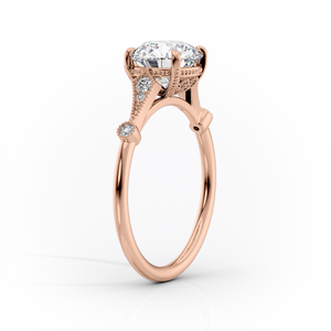The Amber Set With A 1 Carat Marquise Lab Diamond
